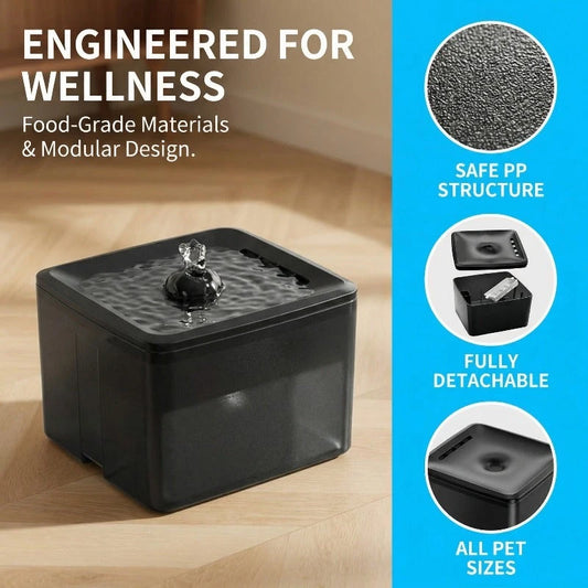 Ultra-Silent Circulating Kitten and Puppy Drinking Fountain - 3.8L USB Powered